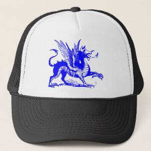 Dragon Engraving - Blauw Trucker Pet
