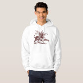 Dragon Engraving - Donkerbruin Hoodie (Voorkant volledig)