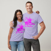 Dragon Engraving - Magenta T-shirt (Unisex)