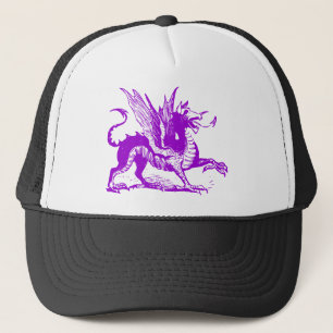 Dragon Engraving - Paars Trucker Pet