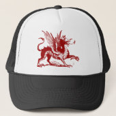 Dragon Engraving - Ruby Red Trucker Pet (Voorkant)