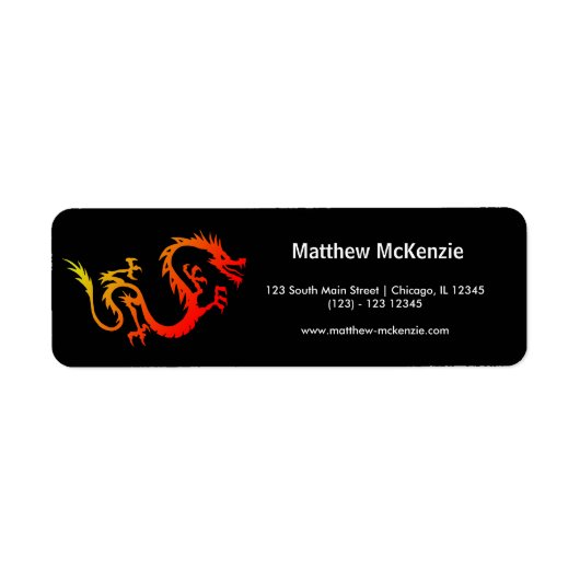 Dragon Etiket (Voorkant)