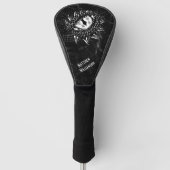 Dragon Eye Black Marmer Monogram Golfheadcover (Voorkant)