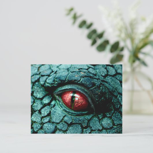 Dragon Eye Fantasy Gothic Briefkaart (Staand voorkant)