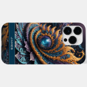 Dragon Eye Modern Abstracte geometrische fractale Case-Mate iPhone Case (Achterkant (horizontaal))