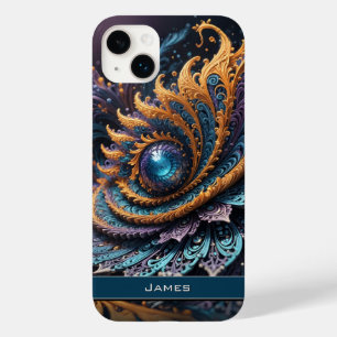 Dragon Eye Modern Abstracte geometrische fractale  Case-Mate iPhone 14 Plus Hoesje