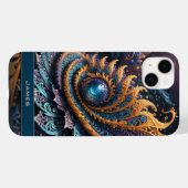 Dragon Eye Modern Abstracte geometrische fractale  Case-Mate iPhone Case (Achterkant (horizontaal))