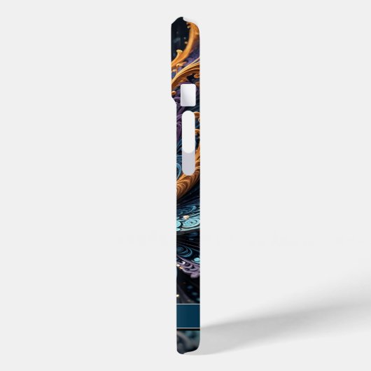 Dragon Eye Modern Abstracte geometrische fractale Case-Mate iPhone Case (Achterkant / Links)