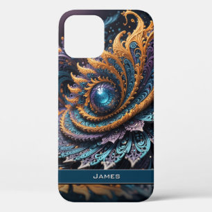 Dragon Eye Modern Abstracte geometrische fractale  Case-Mate iPhone Case