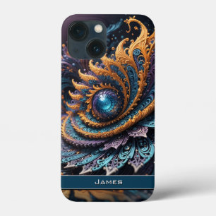 Dragon Eye Modern Abstracte geometrische fractale Case-Mate iPhone Case