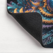 Dragon Eye Modern Abstracte geometrische fractale Muismat (Hoek)