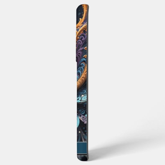 Dragon Eye Modern Abstracte geometrische fractale  Samsung Galaxy Hoesje (Linkerkant)