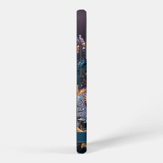 Dragon Eye Modern Abstracte geometrische fractale Samsung Galaxy Hoesje (Rechterkant)