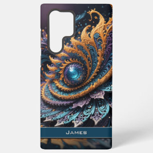 Dragon Eye Modern Abstracte geometrische fractale  Samsung Galaxy Hoesje