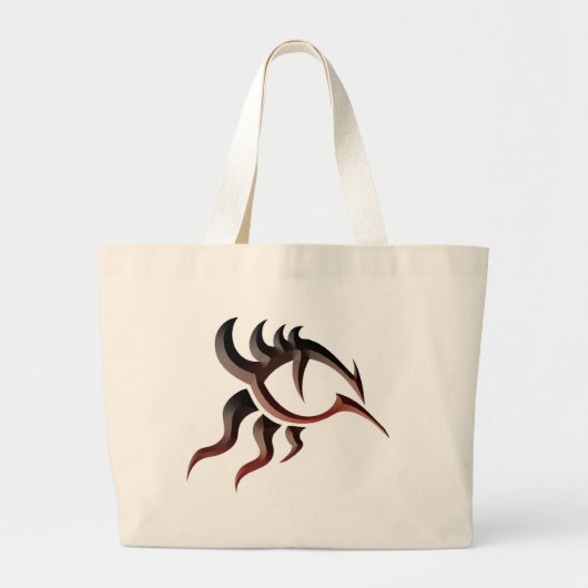 Dragon Eye Tat Grote Tote Bag (Voorkant)