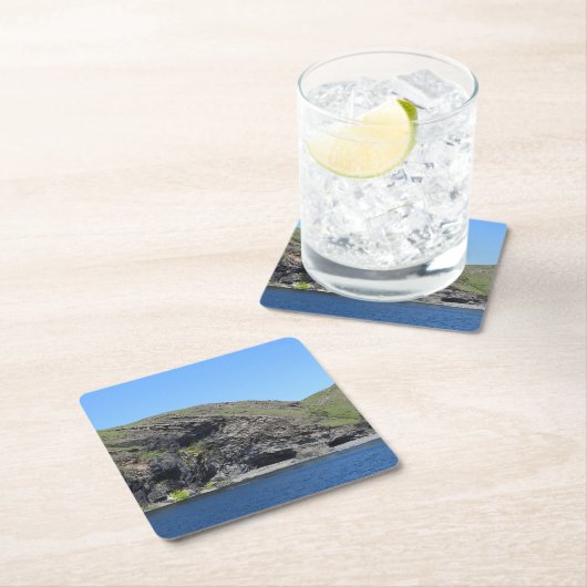 Dragon Face Rock Cliffs Skye Kartonnen Onderzetters (Insitu)