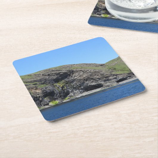 Dragon Face Rock Cliffs Skye Kartonnen Onderzetters (Schuin)