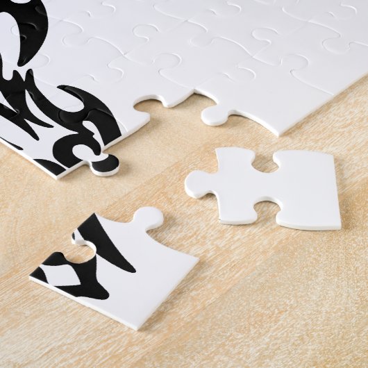 Dragon Face Tattoo Legpuzzel (Zijkant)