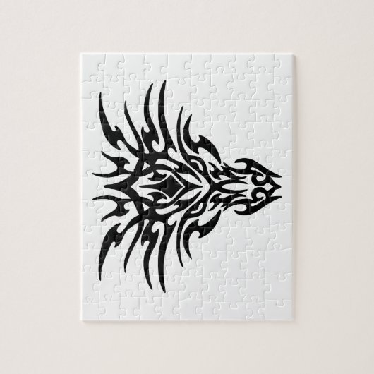 Dragon Face Tattoo Legpuzzel (Verticaal)