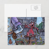 Dragon Familiar Briefkaart (Voorkant / Achterkant)