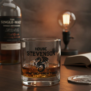 Dragon Familie Logo Whisky Glas