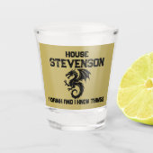 Dragon Family Logo  Shot Glas (Voorkant)