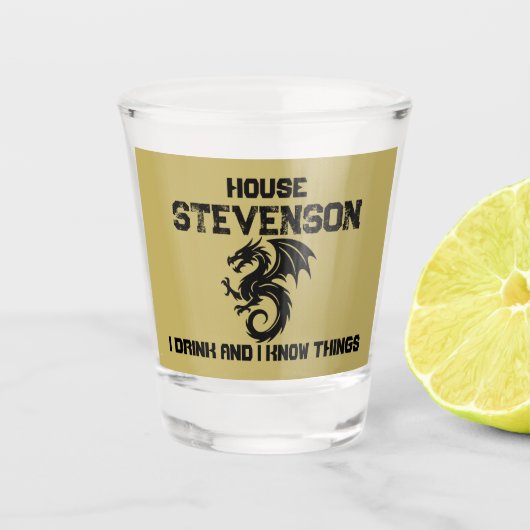 Dragon Family Logo  Shot Glas (Voorkant)
