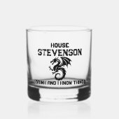 Dragon Family Logo  Whisky Glas (Voorkant)