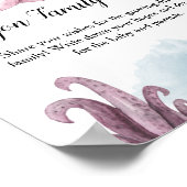 Dragon Family wenst Dragon Baby shower advies Poster (Hoek)