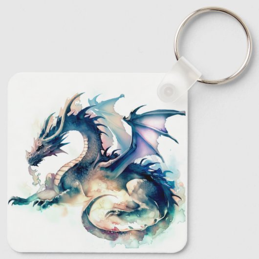 Dragon fantasiewereld sleutelhanger (Achterkant)