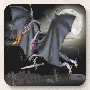 Dragon Fantasy art Bier Onderzetter