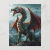 Dragon Fantasy Art Briefkaart (Voorkant)