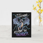 Dragon Fantasy Art Design Kaart (Gele Bloem)