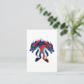 Dragon Fantasy Art Dragon Visitekaartje (Staand voorkant)