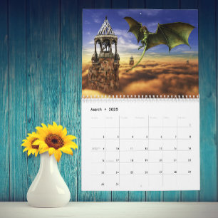 Dragon Fantasy Art elk jaar kiezen Kalender
