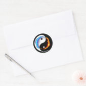 Dragon fantasy art ronde sticker (Envelop)