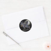 Dragon Fantasy art Ronde Sticker (Envelop)