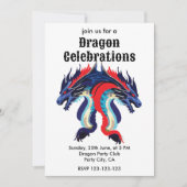 Dragon Fantasy Art Whimsical Dragon Celebrations Kaart (Voorkant)