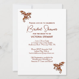 Dragon Fantasy Bridal Shower Kaart