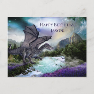 Dragon Fantasy Child Birthday Briefkaart