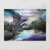 Dragon Fantasy Child Birthday Briefkaart (Voorkant)