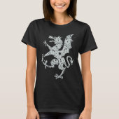 Dragon Fantasy Mandala Fairy Tale Wings T-shirt (Voorkant)
