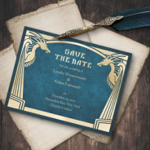 Dragon Fantasy Modern Deco Wedding