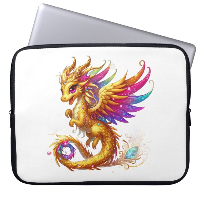 Dragon Fantasy Mythical Electronic Bag Laptop Sleeve (Voorkant)