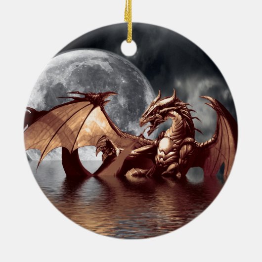 Dragon Fantasy Tree Ornament (Achterkant)