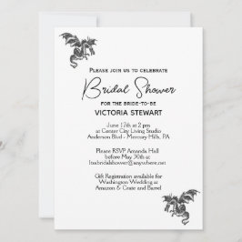 Dragon Fantasy White Vrijgezellenfeest Kaart