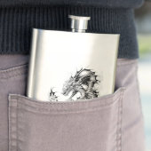 Dragon Fantasy Wild Animal Illustration Art Tattoo Flacon (Voorbeeld)