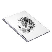 Dragon Fantasy Wild Animal Illustration Art Tattoo Notitieboek (Rechterzijde)