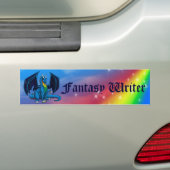 Dragon Fantasy Writer Bumpersticker (Op auto)
