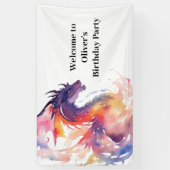 Dragon Fantasyland Avontuur Verjaardagsbanner Spandoek (Verticaal)